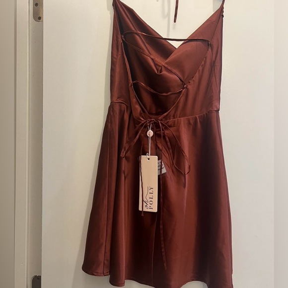 Oh Polly Lenora dress in brick color - Picture 5 of 7